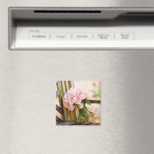 Aimant Flowers | Pink Rose Bouquet (In Situ (Lave-vaisselle))