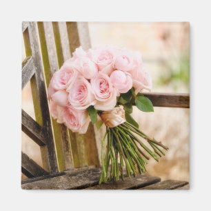 Aimant Flowers   Pink Rose Bouquet