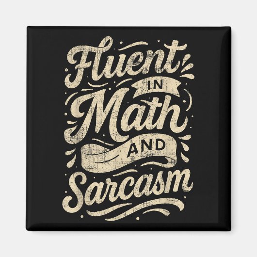 Aimant Fluent Dans Les Maths Et Sarcasme Drôle Enseignant (Devant)