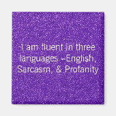 Aimant Fluent En Trois Langues (Devant)