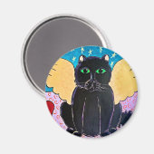 Aimant Fluffy Angel Chat (Recto/Verso)