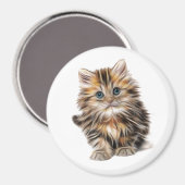 Aimant Fluffy Kitten (Recto/Verso)