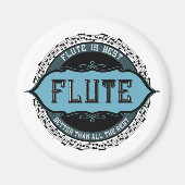 Aimant Flute Best Music Note Circle (Devant)
