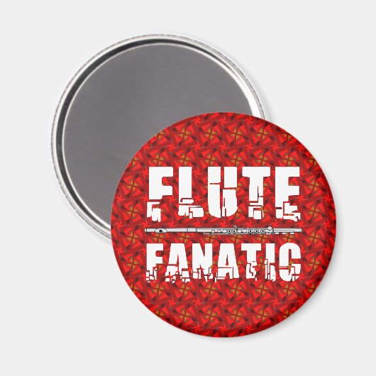 Aimant Flute Fanatique (Recto/Verso)