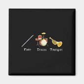 Aimant Flute tambours Trumpet Instruments de bande Anti T (Devant)