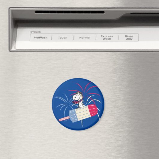 Aimant Flying Ace Snoopy on Ice Pop (In Situ (Lave-vaisselle))