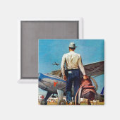 Aimant Flying cowboy by Mead Schaffer (Recto/Verso)