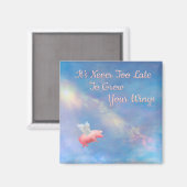 Aimant Flying Pig Grow Your Wings (Recto/Verso)