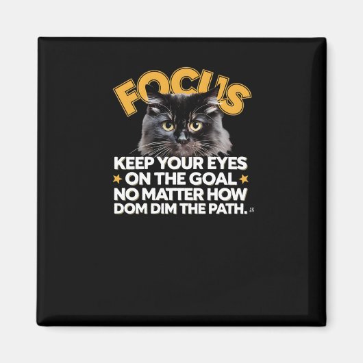Aimant Focus Gardez Les Yeux Sur L'Objectif Non Comment D (Devant)