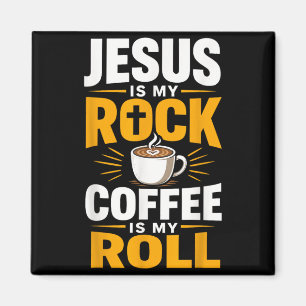 Aimant Foi chrétienne Jésus Café Matin Prière