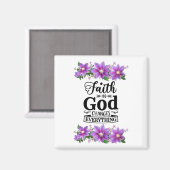 Aimant foi en dieu conception chrétienne (Recto/Verso)