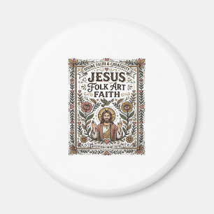 Aimant Foi en Jésus Art Populaire Foi Chrétienne Jésus Ar