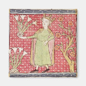 Aimant Fol.58v Avril : cueillette de fleurs (Devant)