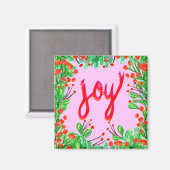 Aimant Foliage de Noël - Joie (Recto/Verso)