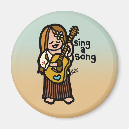 aimant folksinger. (Devant)