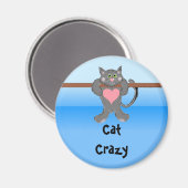 Aimant Folle de chat (Recto/Verso)