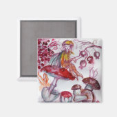 Aimant FOLLET MAGIQUE DE CHAMPIGNONS Imaginaire Floral Ro (Recto/Verso)