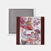 Aimant FOLLET MAGIQUE DE CHAMPIGNONS Imaginaire Floral Ro (Recto/Verso)