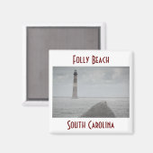 Aimant Folly Beach, Caroline du Sud (Recto/Verso)