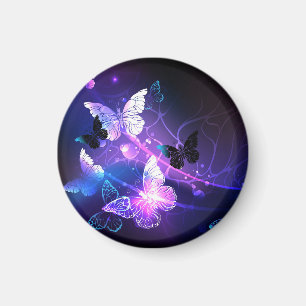 Aimant Fond avec papillons de nuit