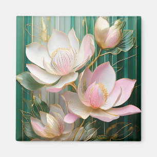 Aimant Fond d'écran en fleurs Art Magnolia Japonais