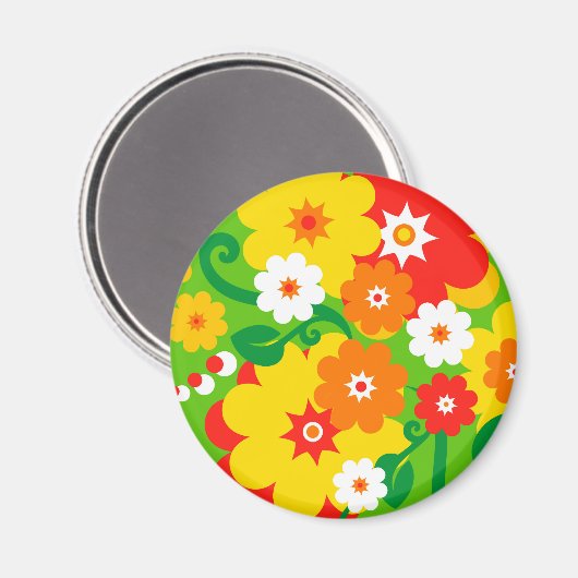 Aimant Fond d'écran Funky Flower Power (Recto/Verso)