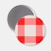 Aimant Fond rouge et blanc (Recto/Verso)