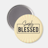 Aimant Fondée simplement sur la croyance bénie (Recto/Verso)