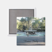 Aimant Fontaine dans le jardin de Villa Borghese, Rome Ma (Recto/Verso)