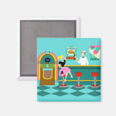 Aimant Fontaine Soda Rétro (Recto/Verso)