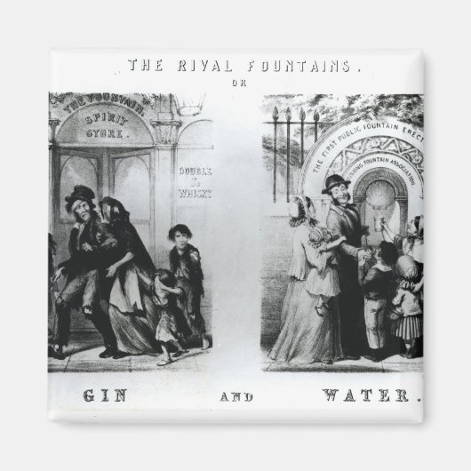 Aimant Fontaines de Rival ou Gin and Water (Devant)