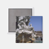Aimant Fontana dei Quattro Fiumi, Piazza Navona, Rome (Recto/Verso)