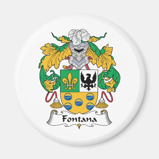 Aimant Fontana Family Crest (Devant)