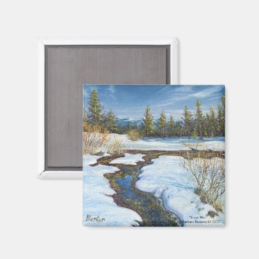 Aimant "fonte des neiges" (Recto/Verso)