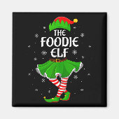 Aimant Foodie Elf Christmas Family Girls Women Elf Squad (Devant)