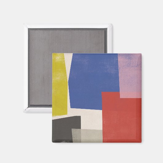 Aimant Foolscap - Colorblocs modernes (Recto/Verso)