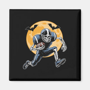 Aimant Football américain Squelette Halloween Football Ho