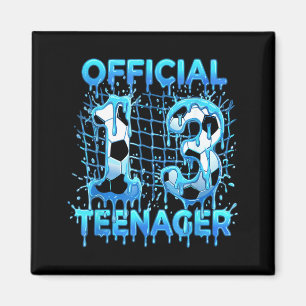 Aimant Football Anniversaire 13 ans Glace Drip Officiel T
