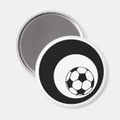 Aimant football. cercles noirs. (Recto/Verso)