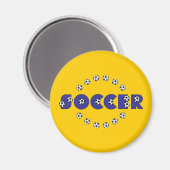 Aimant Football en bleu (Recto/Verso)