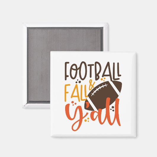 Aimant Football Fall & Y'all (Recto/Verso)