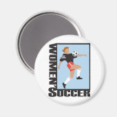 Aimant Football féminin (Recto/Verso)
