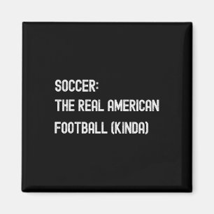 Aimant Football Footbyll Drôle Fan Américain Joue Jeu Bla