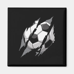 Aimant Football Ll Griffe Marque Déchirure Éraflures Cool
