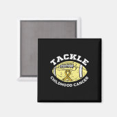 Aimant Football Lutter contre le cancer chez l'enfant (Recto/Verso)