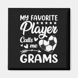 Aimant Football Mon Joueur Favori M'appelle Mamie _1