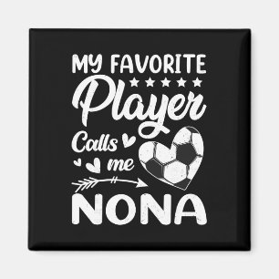 Aimant Football Mon Joueur Favori M'appelle Nona