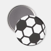 Aimant Football Noir & Blanc (Recto/Verso)