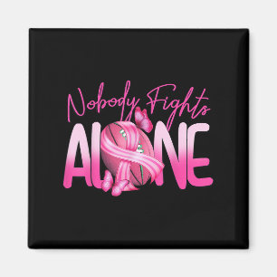 Aimant Football rose Personne ne combat seul Cancer du se