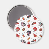 Aimant Football Sports Equipment with Food Pattern (Recto/Verso)